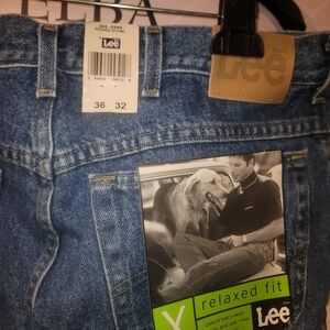 Lee Men's Relaxed Fit Blue Jeans
